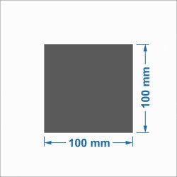 Chapa de aço 100 x 100 mm Branca