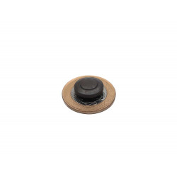 Ímã de Ferrite Ø15 x 6 mm bipolar c/2 raios