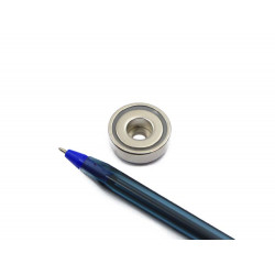 Fixador Magnético Ø20 x 7 mm com furo rebaixado