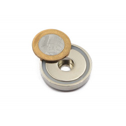 Fixador Magnético Ø36 x 8 mm com furo rebaixado