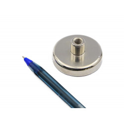 Fixador Magnético Ø36 x 8 mm com pino c/ rosca interna