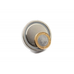 Fixador Magnético Ø48 x 11,5 mm com pino c/ rosca interna