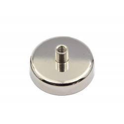 Fixador Magnético Ø60 x 15 mm com pino c/ rosca interna