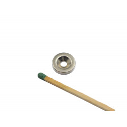 Ímã de neodímio anel 14x3 mm furo escareado 8x4 mm - N42