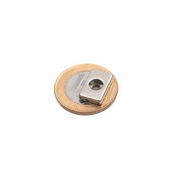 Ímã de neodímio bloco 16 x 10 x 3 mm c/furo M3 - N42