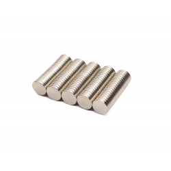 Ímã de neodímio 12,5x2 mm - 100 pçs - N42