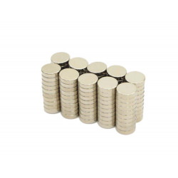 Ímã de neodímio 12,7x3,17 mm - 100 Pçs - N42